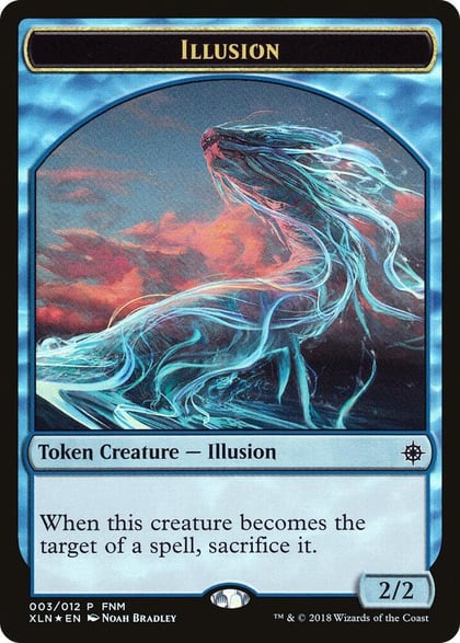 Illusion // Saproling Double-Sided Token, FNM Promos 3
