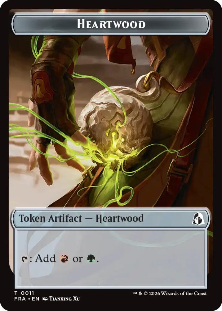 Heartwood // Thopter Double-Sided Token, Reality Fracture 11 // 14