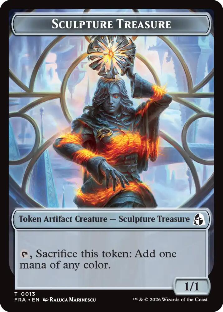 Sculpture Treasure // Beast Double-Sided Token, Reality Fracture 13 // 8