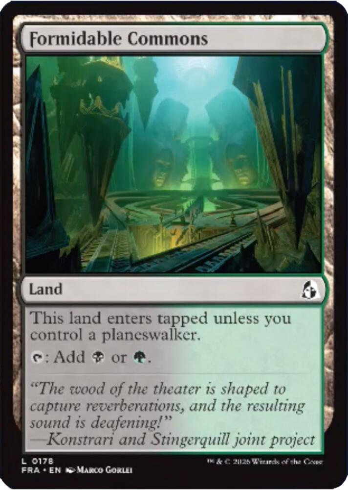 Formidable Commons, Reality Fracture 178
