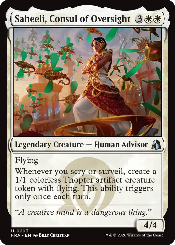 Saheeli, Consul of Oversight, Reality Fracture 203