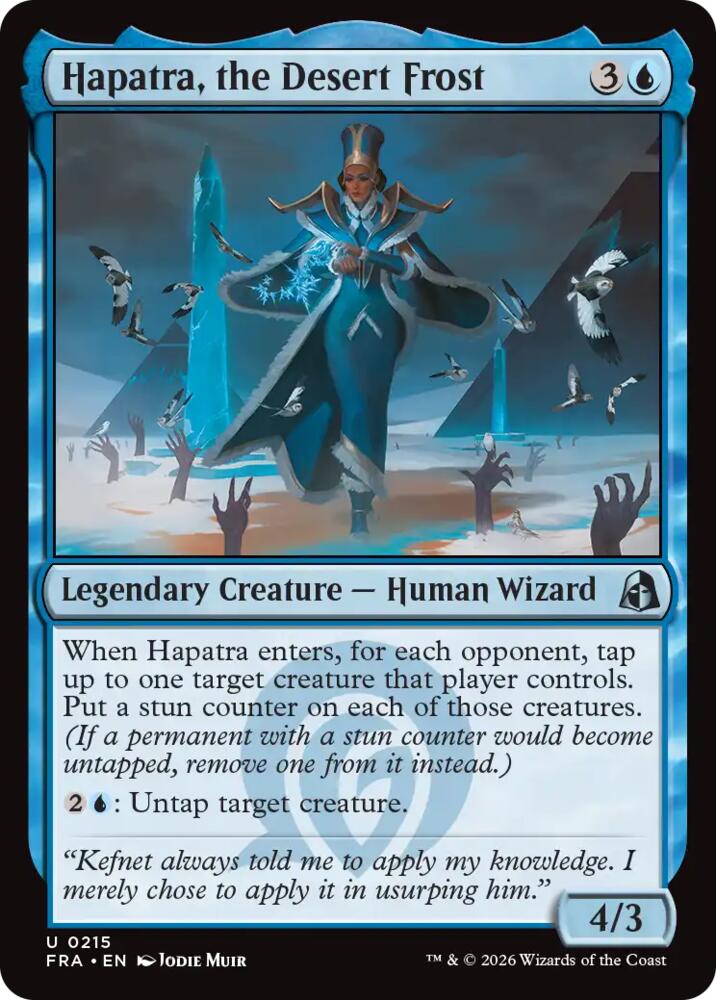 Hapatra, the Desert Frost, Reality Fracture 215