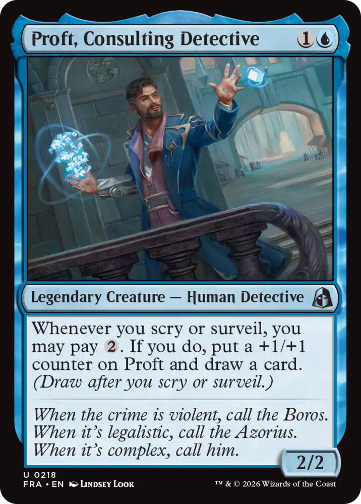 Proft, Consulting Detective, Reality Fracture 218