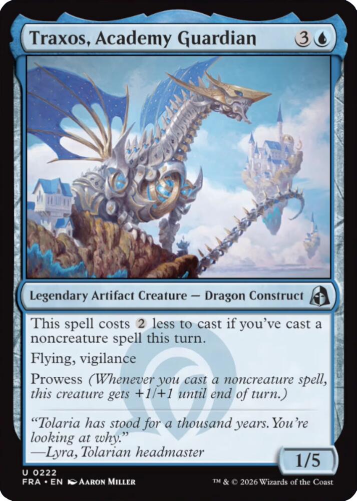 Traxos, Academy Guardian, Reality Fracture 222