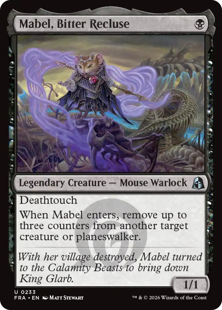 Mabel, Bitter Recluse, Reality Fracture 233