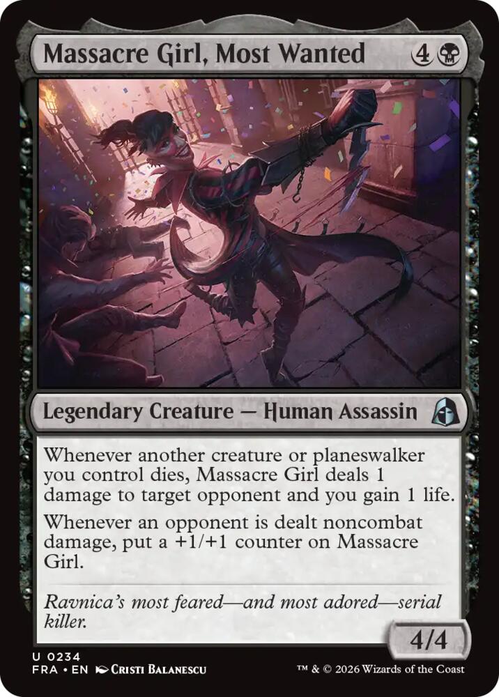 Massacre Girl, Most Wanted, Reality Fracture 234