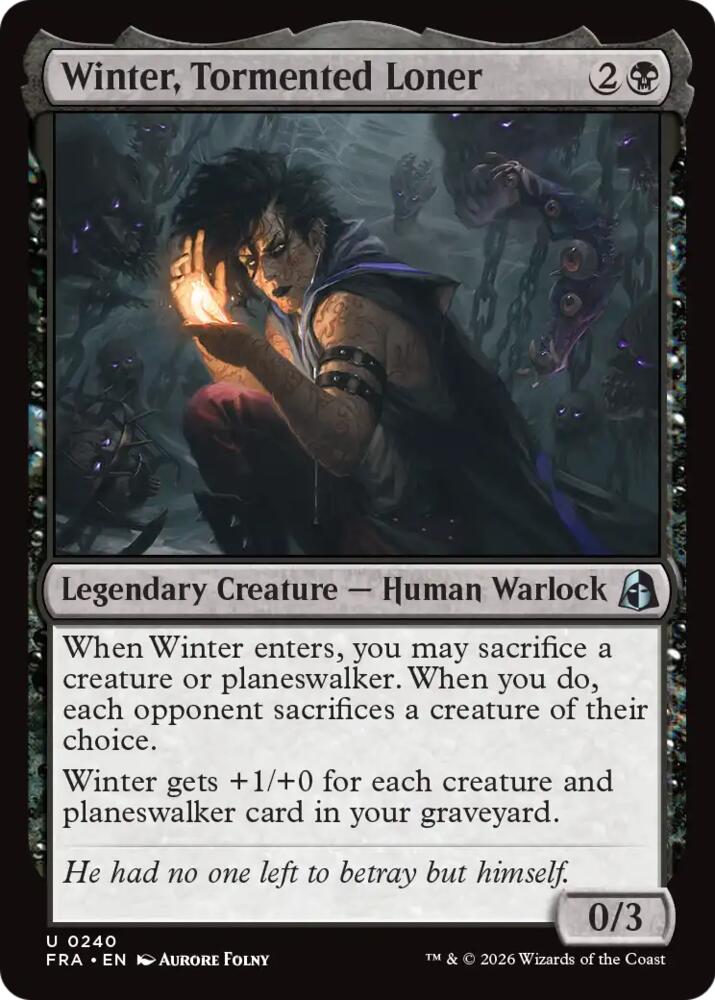 Winter, Tormented Loner, Reality Fracture 240