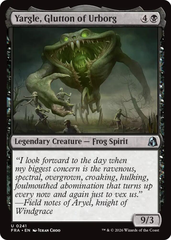 Yargle, Glutton of Urborg, Reality Fracture 241