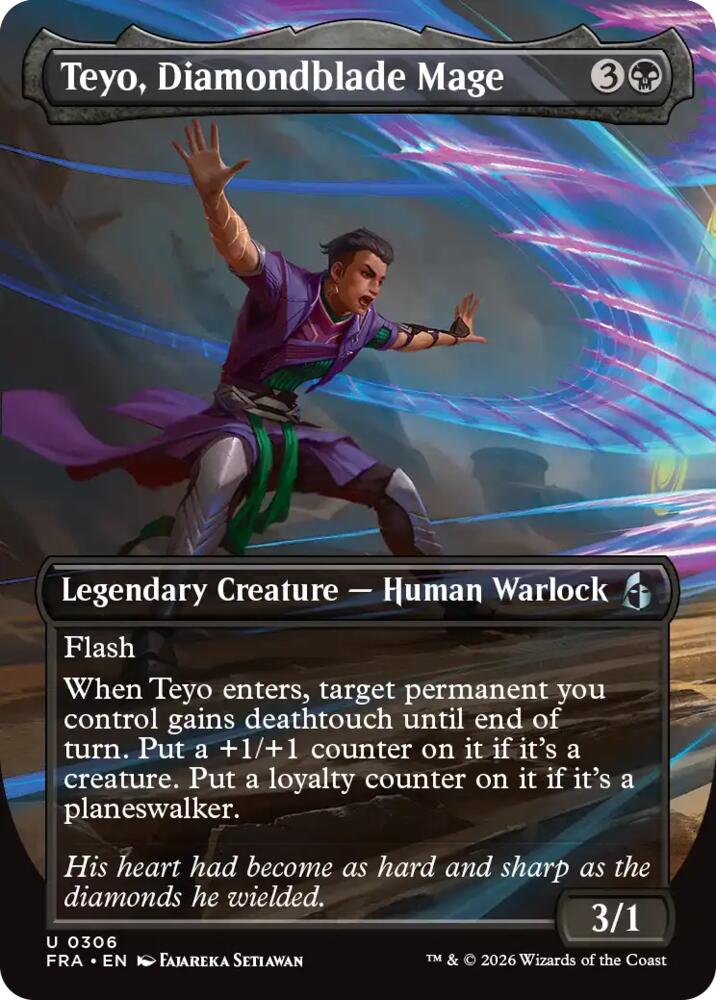 Teyo, Diamondblade Mage (Borderless), Reality Fracture 306