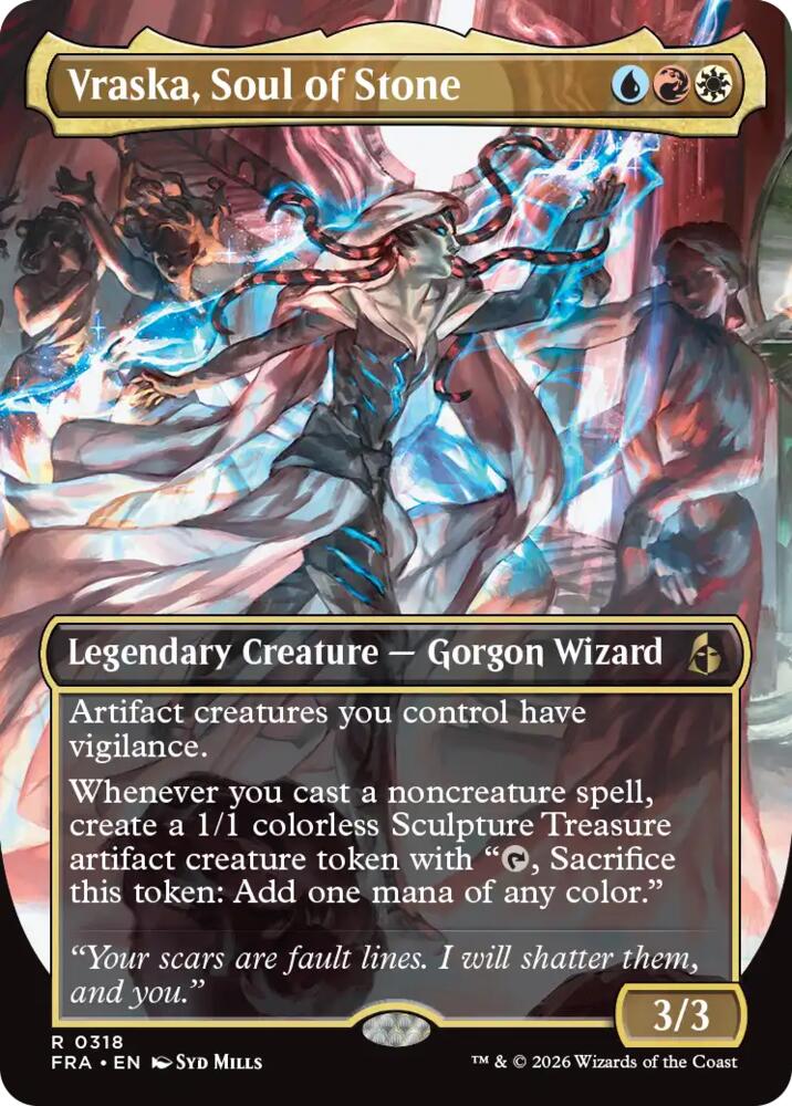 Vraska, Soul of Stone (Borderless), Reality Fracture 318