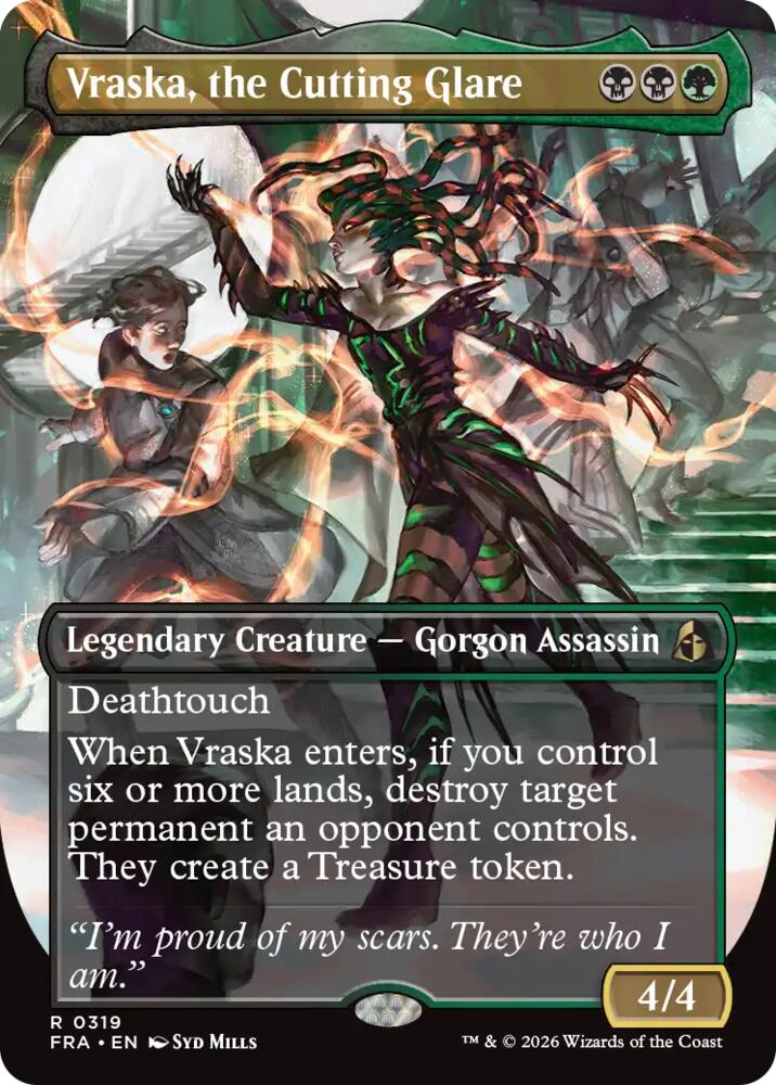Vraska, the Cutting Glare (Borderless), Reality Fracture 319