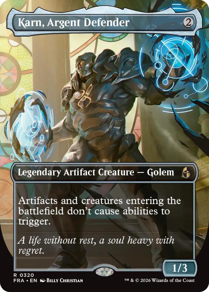 Karn, Argent Defender (Borderless), Reality Fracture 320