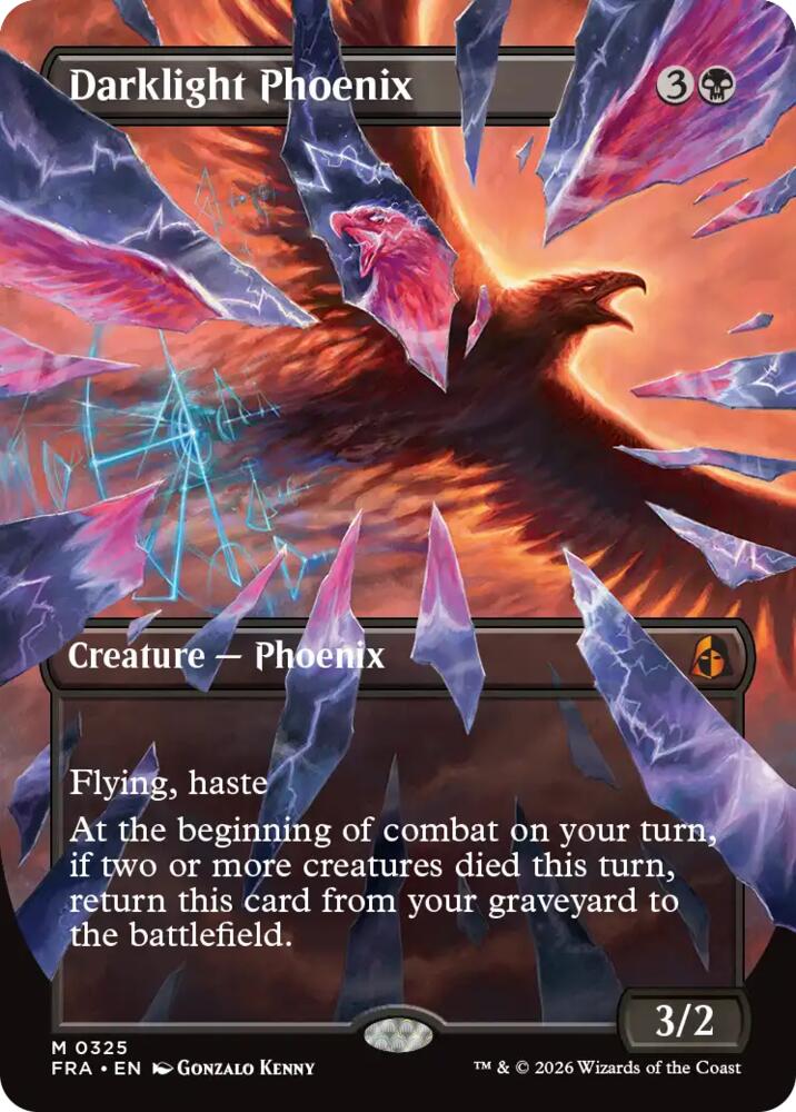 Darklight Phoenix (Borderless) (0325), Reality Fracture 325