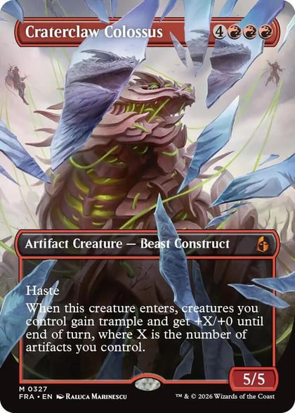 Craterclaw Colossus (Borderless) (0327), Reality Fracture 327