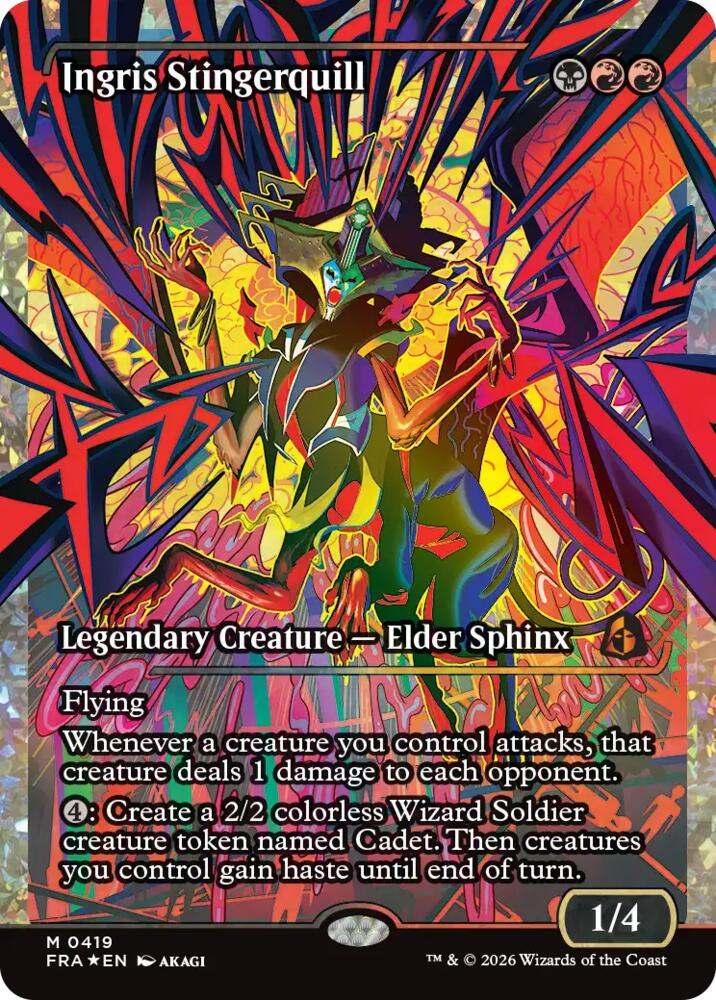 Ingris Stingerquill (Showcase) (Fracture Foil) (0419), Reality Fracture 419