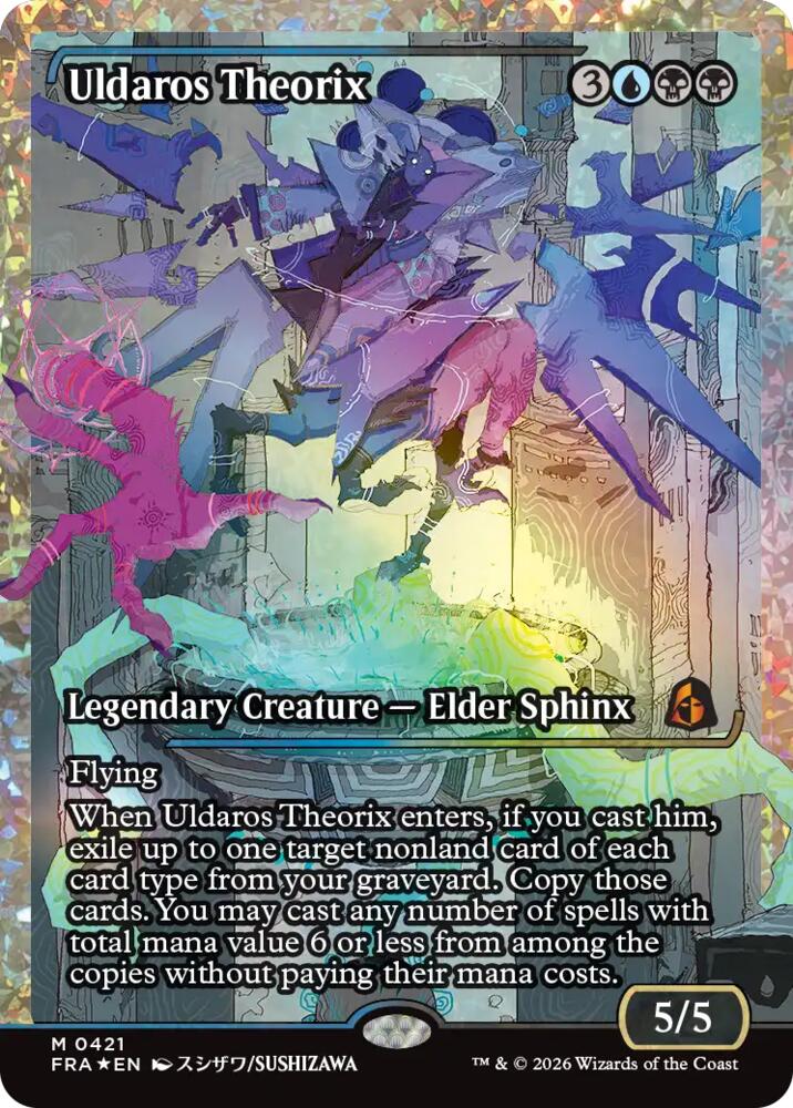 Uldaros Theorix (Showcase) (Fracture Foil) (0421), Reality Fracture 421