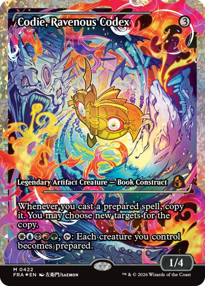 Codie, Ravenous Codex (Showcase) (Fracture Foil), Reality Fracture 422