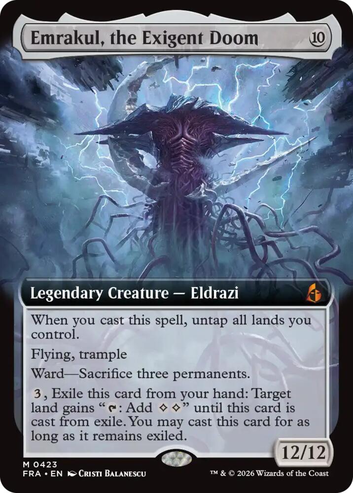 Emrakul, the Exigent Doom (Extended Art), Reality Fracture 423