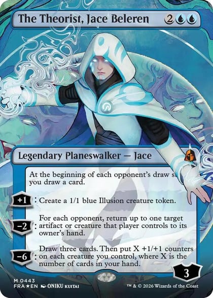 The Theorist, Jace Beleren (Borderless) (0443), Reality Fracture 443