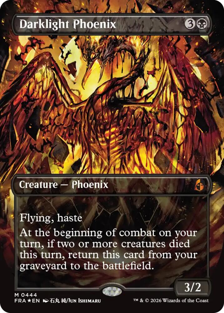 Darklight Phoenix (Borderless) (0444), Reality Fracture 444