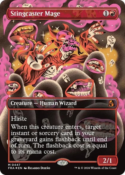 Stingcaster Mage (Borderless) (0447), Reality Fracture 447