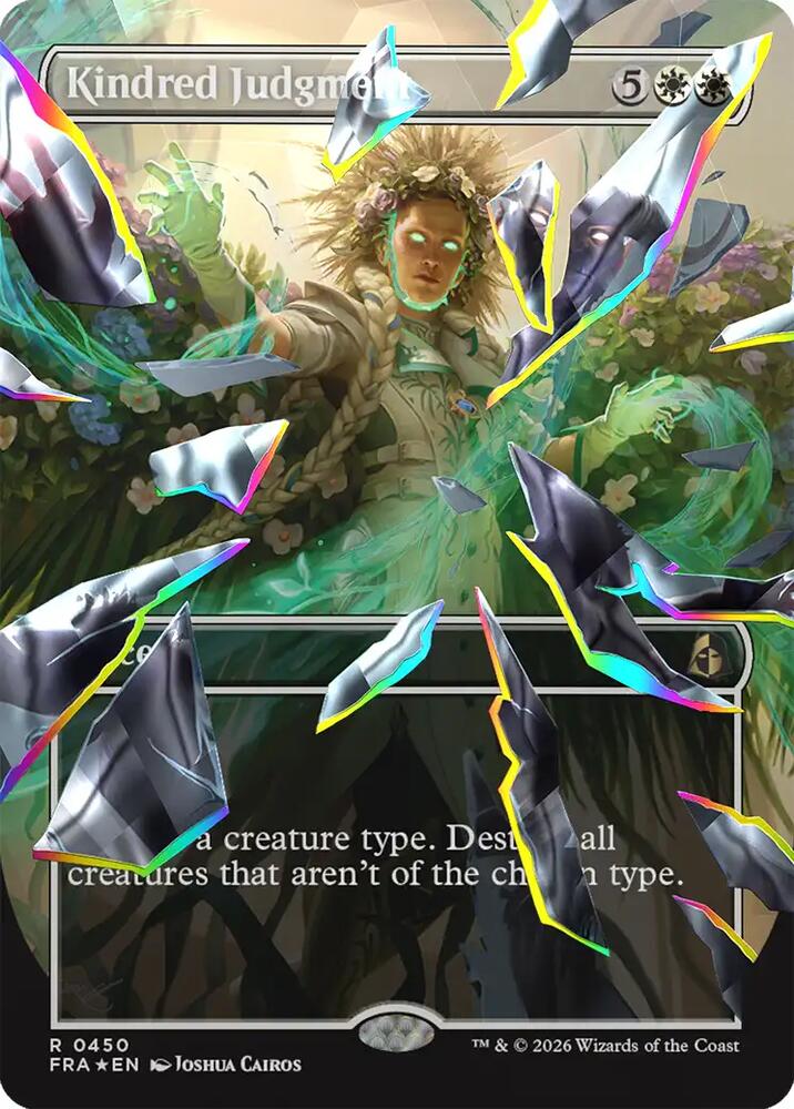 Kindred Judgment (Borderless) (Facet Foil), Reality Fracture 450