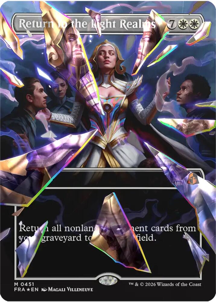 Return to the Light Realms (Borderless) (Facet Foil) (0451), Reality Fracture 451