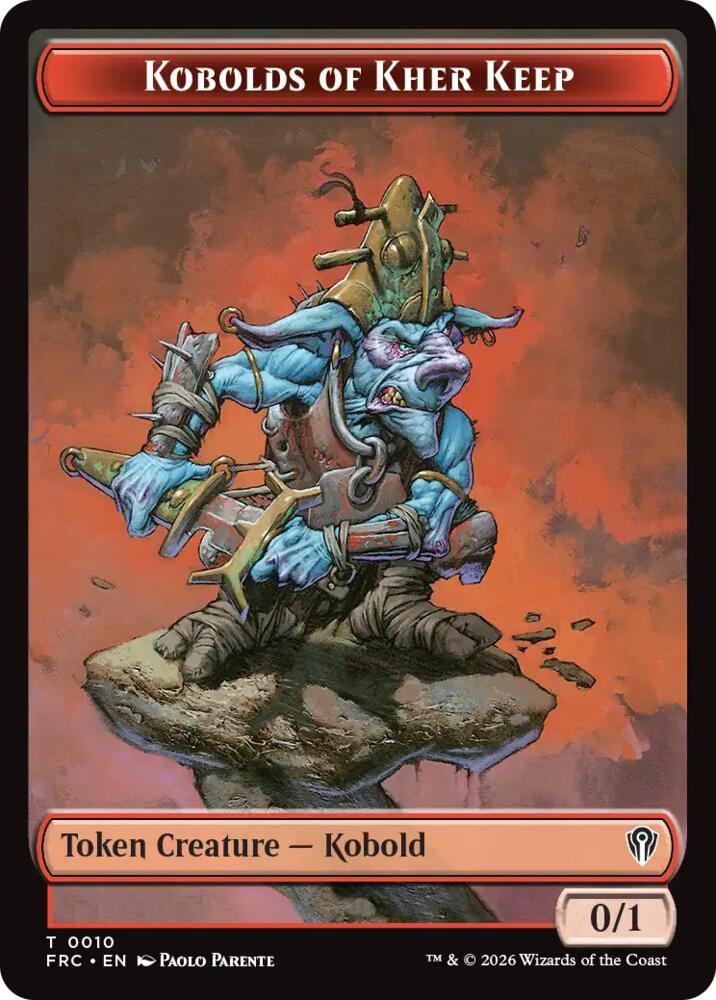 Kobolds of Kher Keep // Phyrexian Mite Double-Sided Token, Commander: Reality Fracture 10 // 16