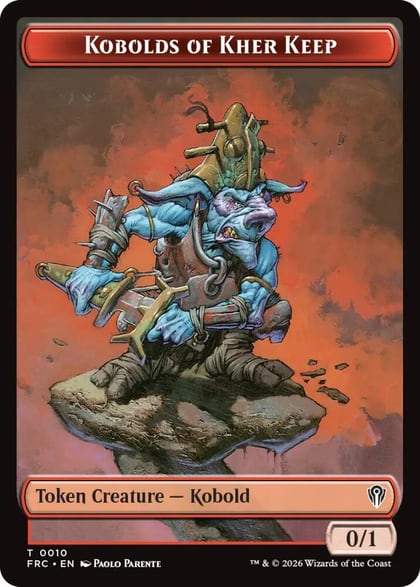 Kobolds of Kher Keep // Map Double-Sided Token, Commander: Reality Fracture 10 // 14