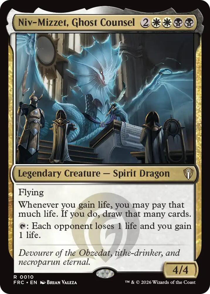Niv-Mizzet, Ghost Counsel, Commander: Reality Fracture 10