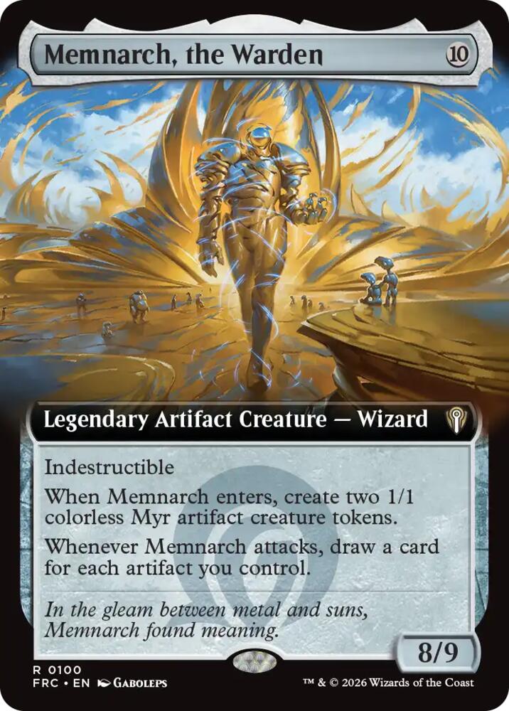 Memnarch, the Warden (Extended Art), Commander: Reality Fracture 100