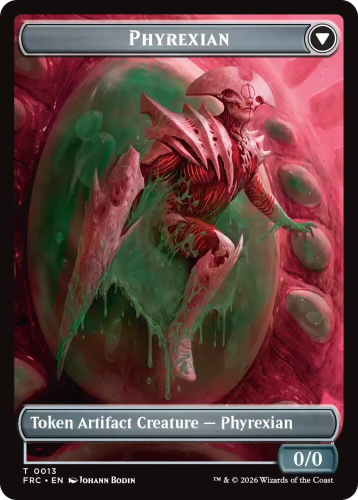Phyrexian // Incubator Double-Sided Token, Commander: Reality Fracture 13 // 13