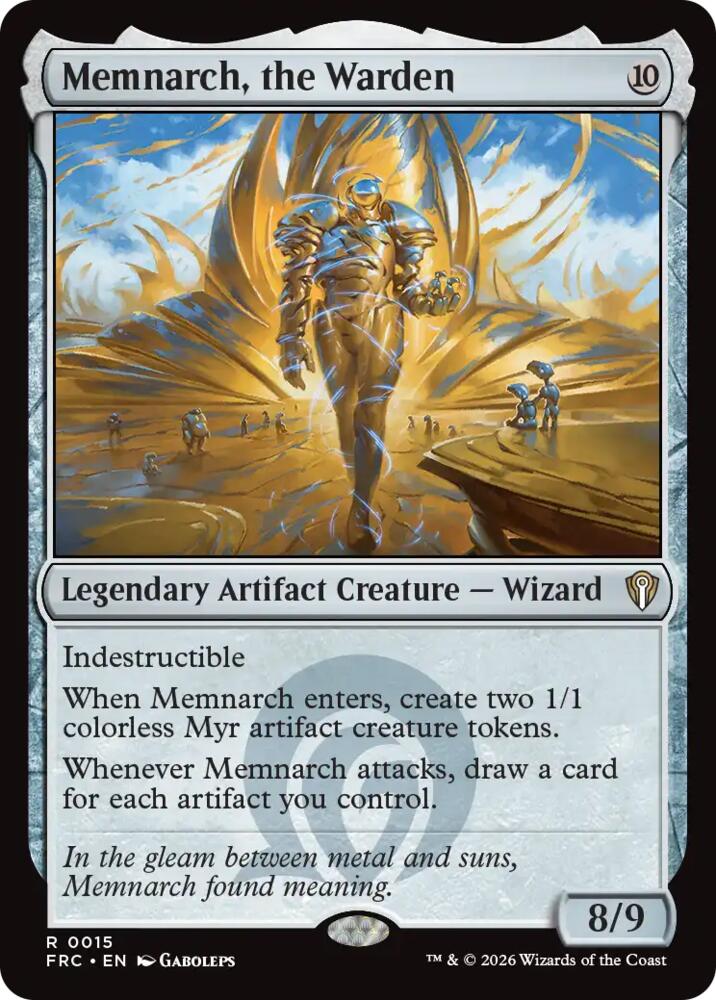 Memnarch, the Warden, Commander: Reality Fracture 15