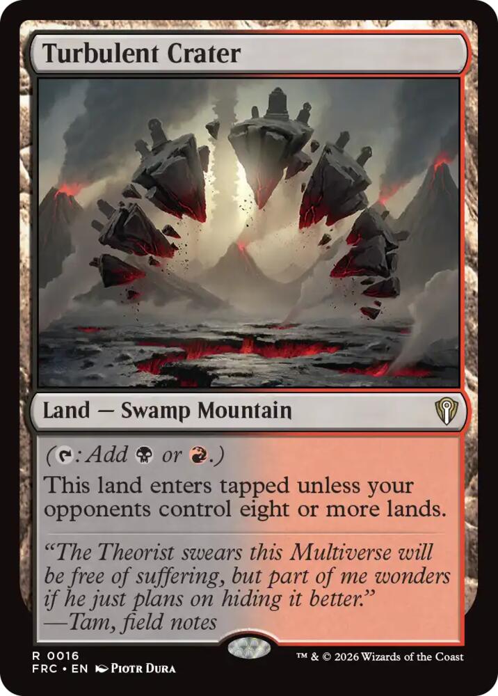 Turbulent Crater, Commander: Reality Fracture 16