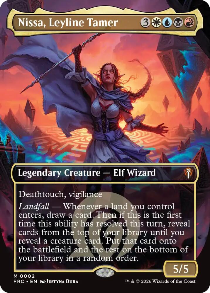 Nissa, Leyline Tamer (Borderless), Commander: Reality Fracture 2