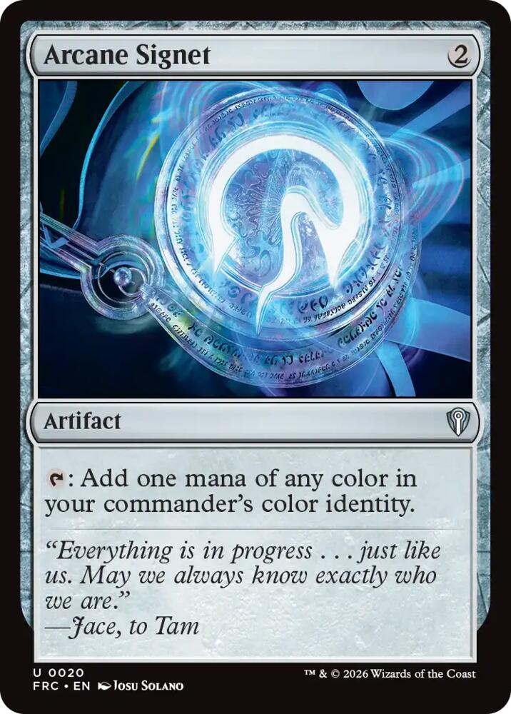 Arcane Signet, Commander: Reality Fracture 20