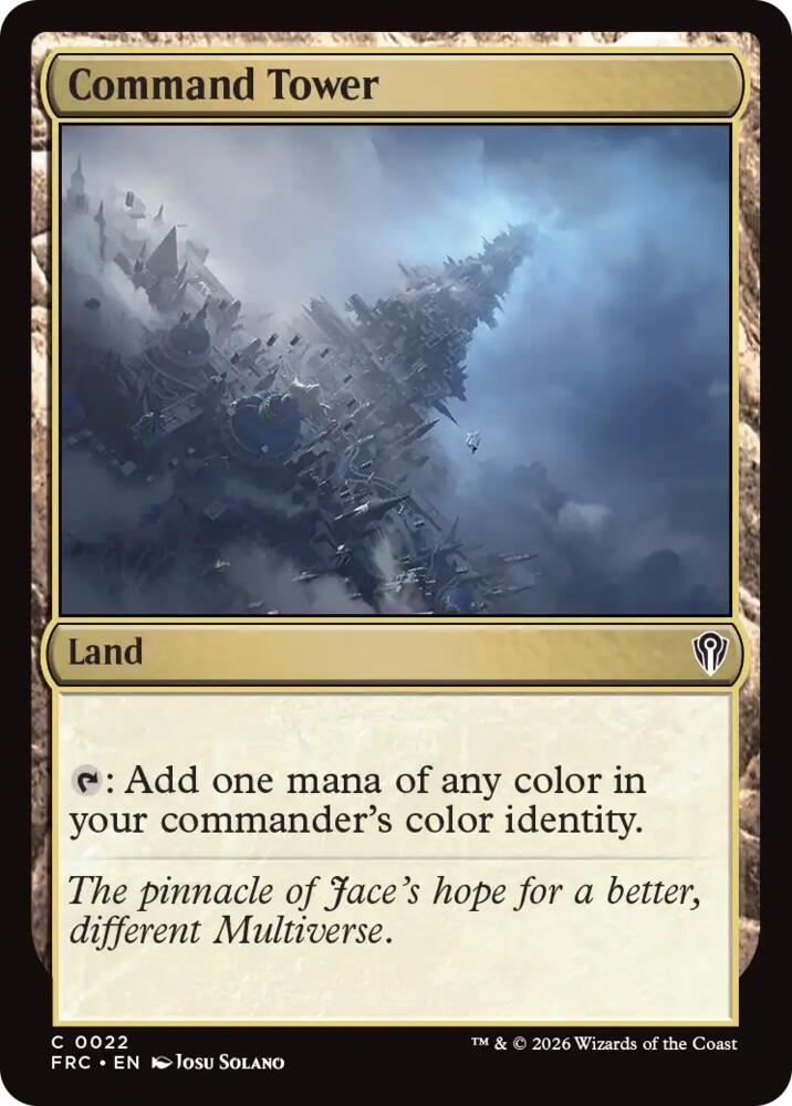 Command Tower, Commander: Reality Fracture 22