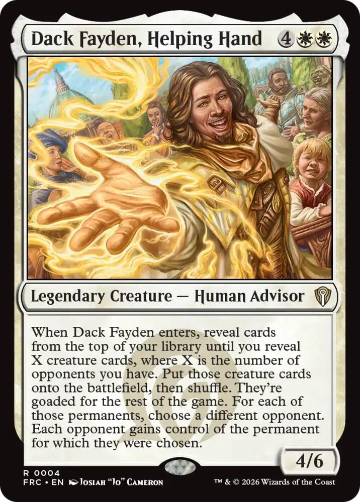 Dack Fayden, Helping Hand, Commander: Reality Fracture 4