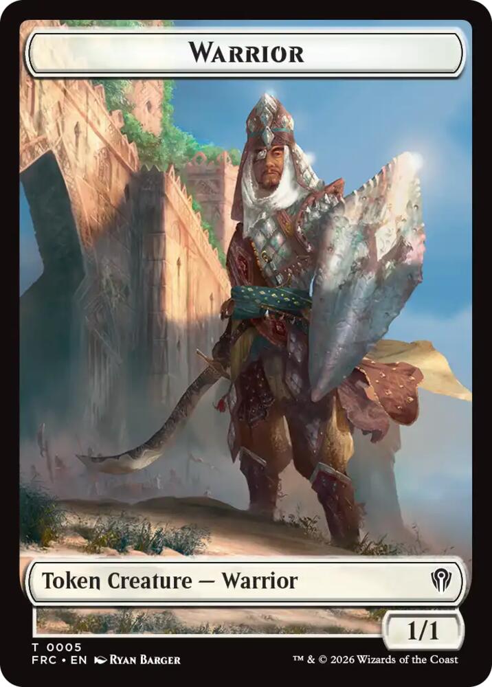Warrior // Insect Double-Sided Token, Commander: Reality Fracture 5 // 2
