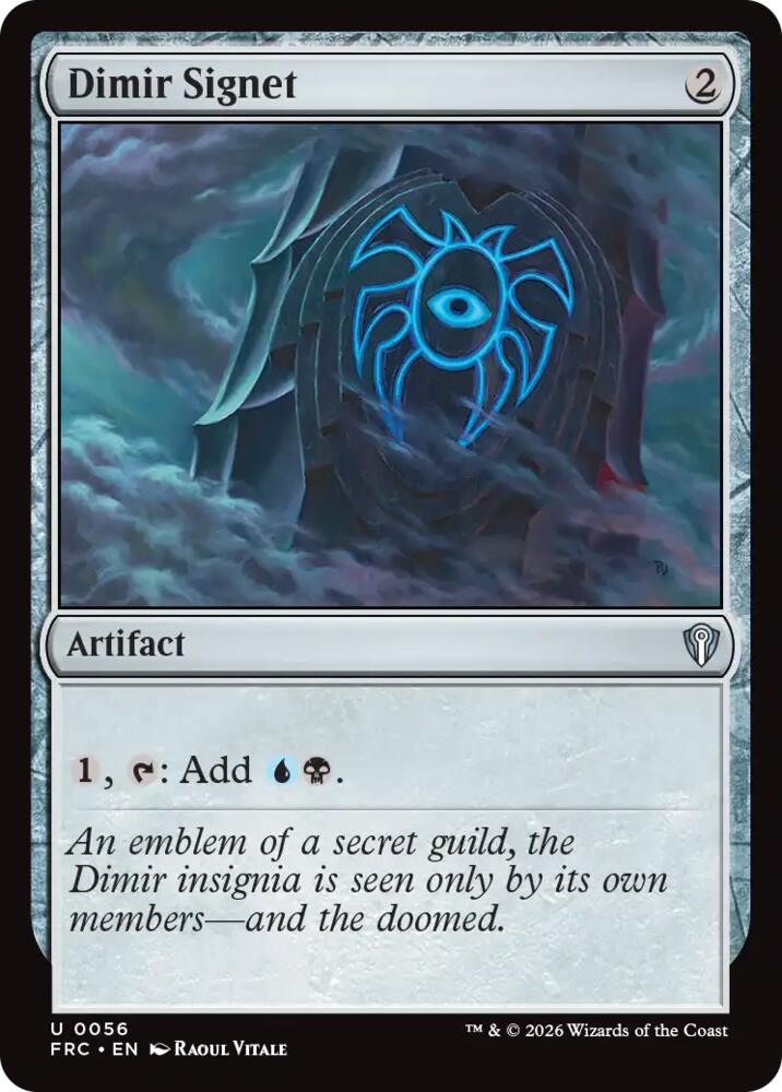 Dimir Signet, Commander: Reality Fracture 56