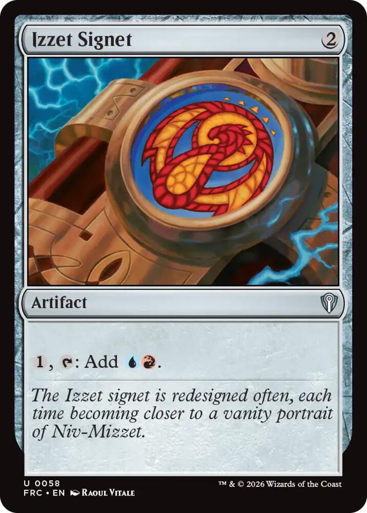 Izzet Signet, Commander: Reality Fracture 58