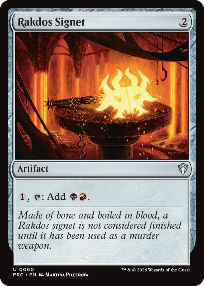 Rakdos Signet, Commander: Reality Fracture 60
