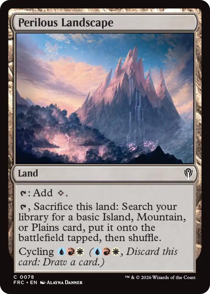 Perilous Landscape, Commander: Reality Fracture 78