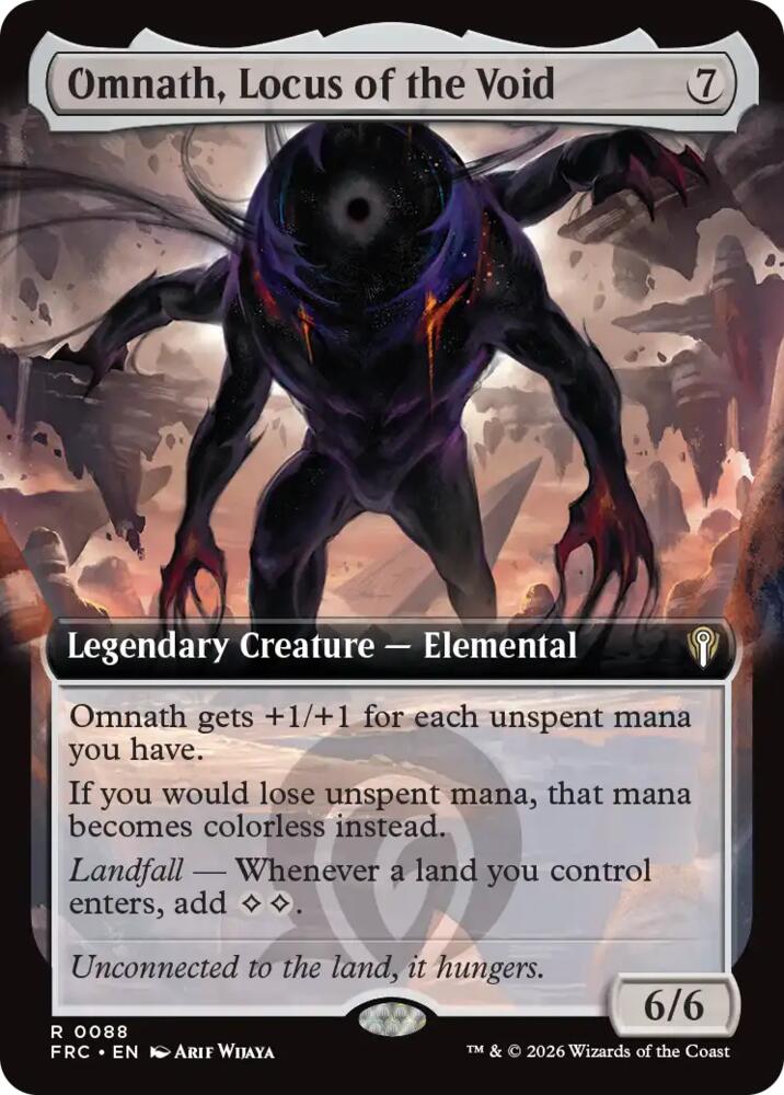 Omnath, Locus of the Void (Extended Art), Commander: Reality Fracture 88