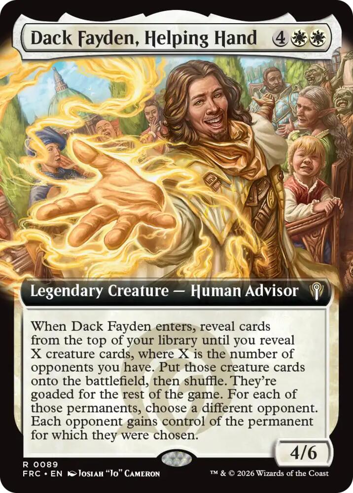 Dack Fayden, Helping Hand (Extended Art), Commander: Reality Fracture 89