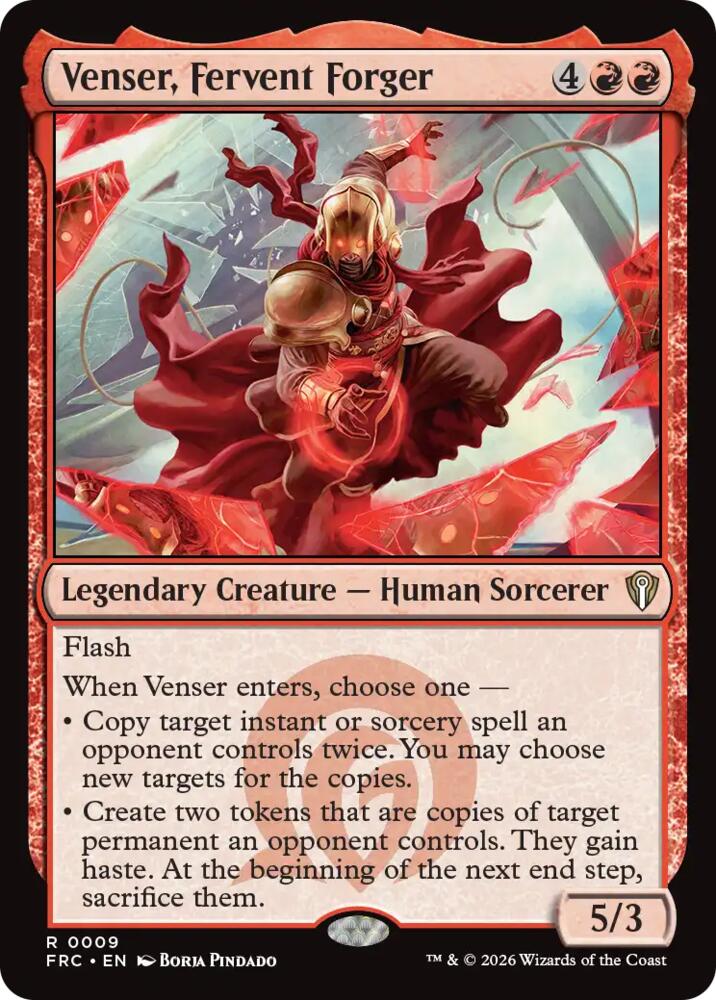 Venser, Fervent Forger, Commander: Reality Fracture 9