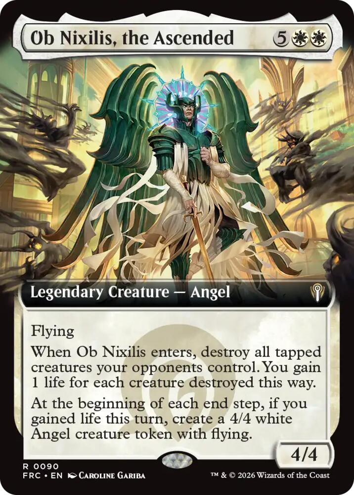 Ob Nixilis, the Ascended (Extended Art), Commander: Reality Fracture 90