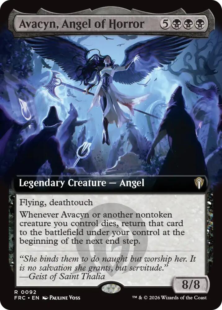 Avacyn, Angel of Horror (Extended Art), Commander: Reality Fracture 92