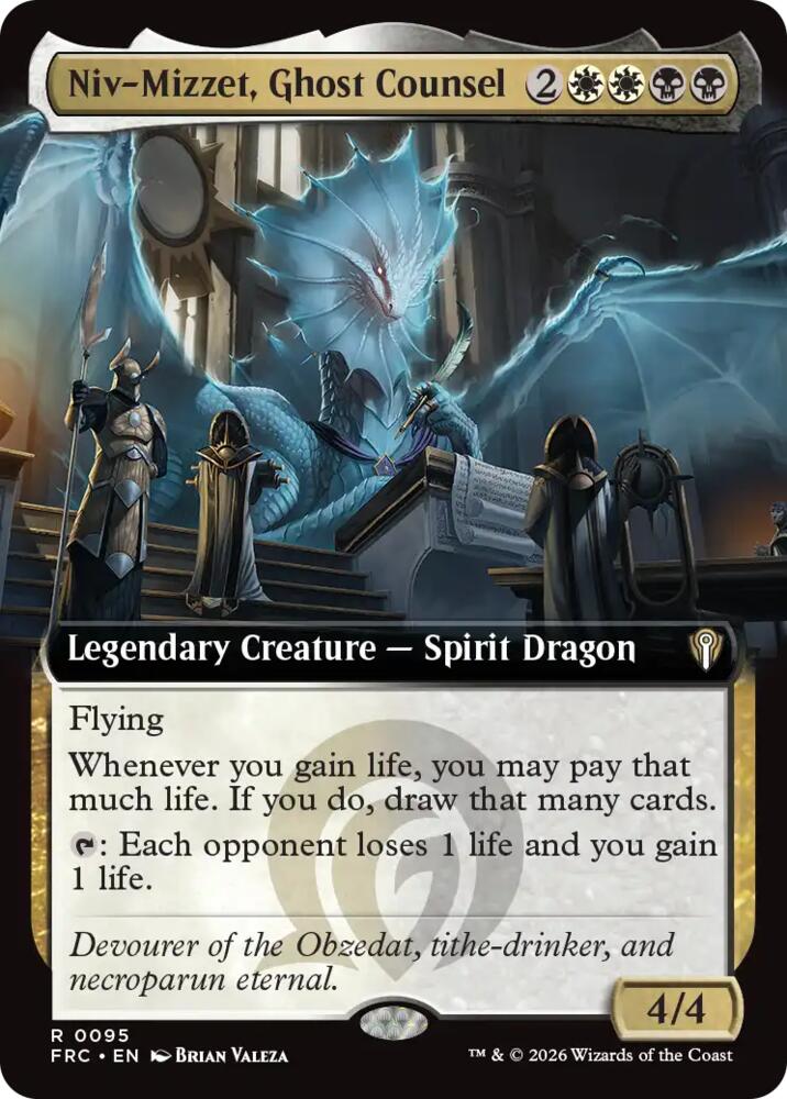Niv-Mizzet, Ghost Counsel (Extended Art), Commander: Reality Fracture 95