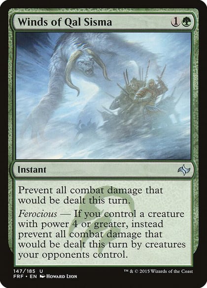 Winds of Qal Sisma, Fate Reforged 147